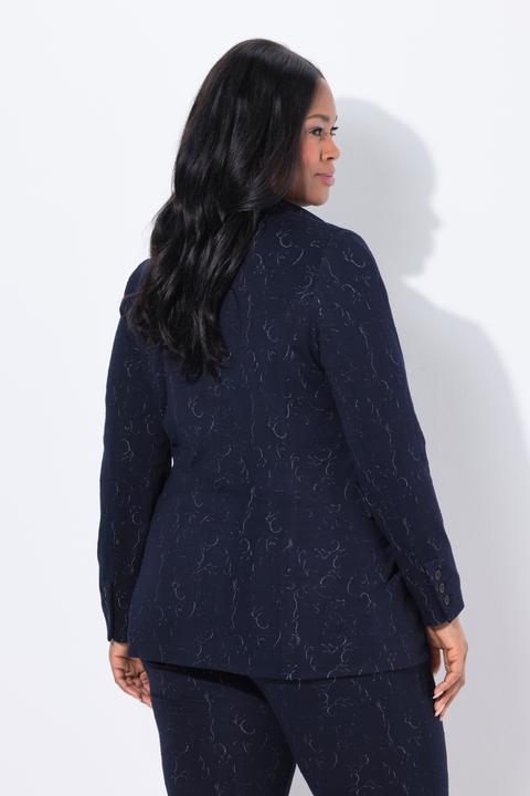 Immagine prodotto Ulla Popken Blazer di jersey con jacquard, revers e maniche lunghe (44)
