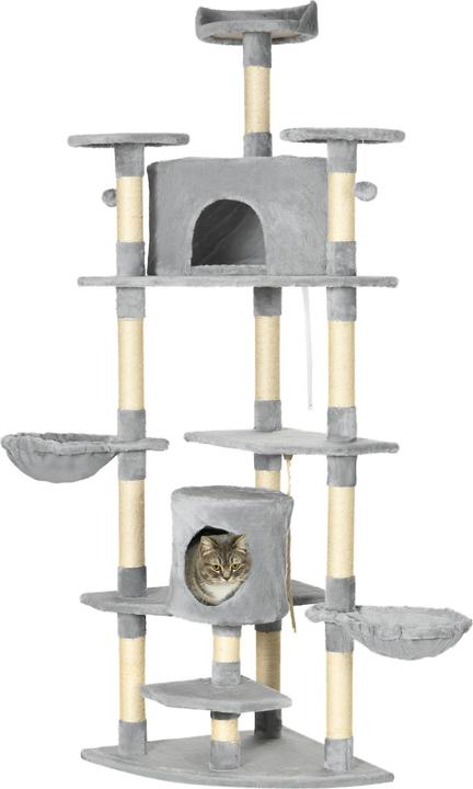 Actual product image Jamb Scratching post (200 cm, Light grey)