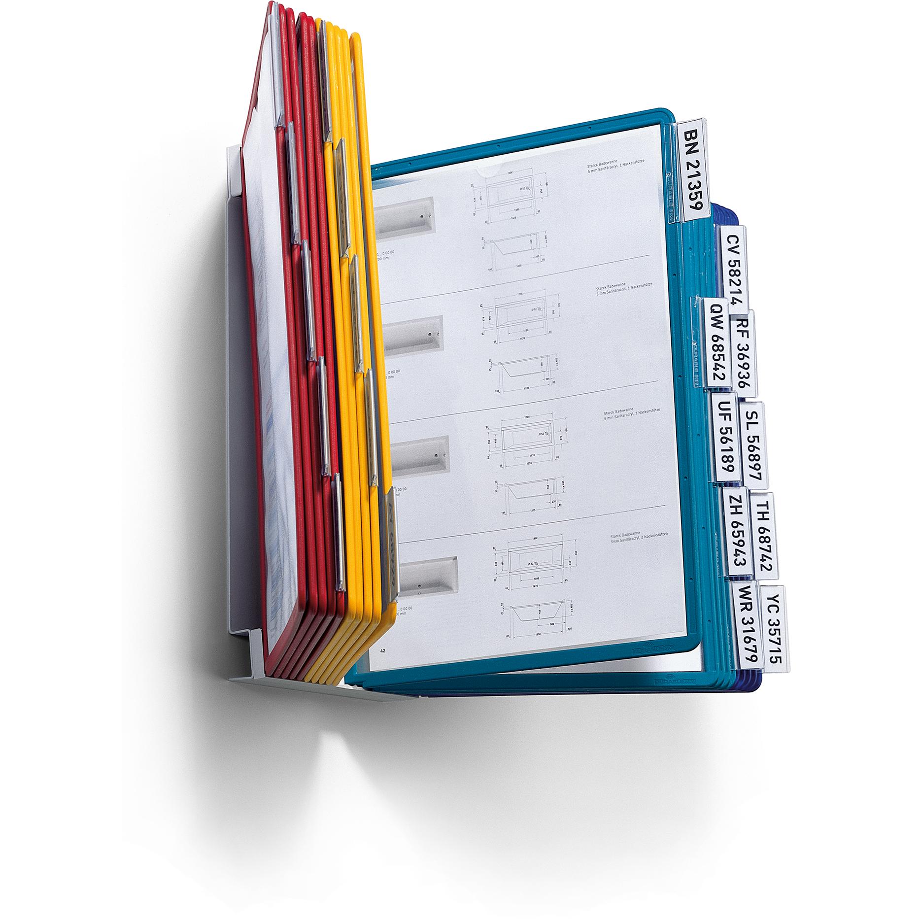 Durable, Informationsschild, Wand-Sichttafeln VARIO MAGNET 20 Seiten