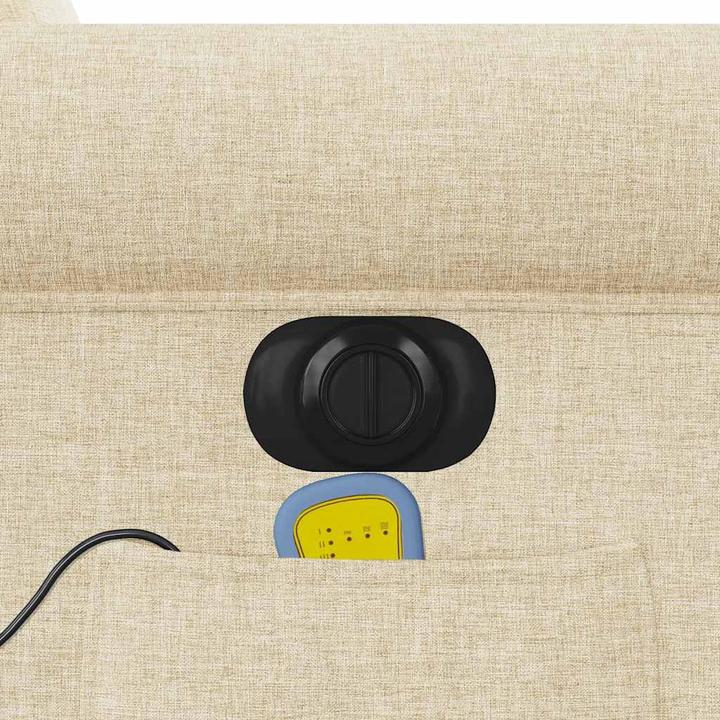 Produktbild vidaXL Massagesessel Elektrisch Creme Stoff