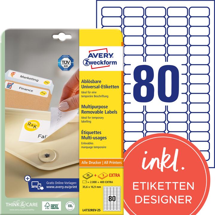 Produktbild Avery Universal-Etiketten