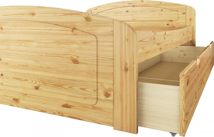 Produktbild Erst-Holz Funktionsbett Doppelbett Bettkasten Rollrost Matratze 140x200 Seniorenbett Massivholz 60.50-14 M (140 x 200 cm)