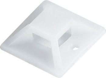 Actual product image Tecline Fixing base for cable ties up to 4.5 mm wide, PU 100 pieces Self-adhesive base for fixing cable ties (Fixing loops, 3.90 mm, 100 pcs.)