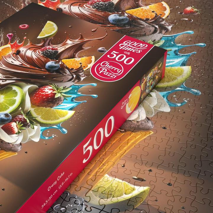 Produktbild Cherry Pazzi Puzzle 500 Teile - Verrückte Torte (500 Teile)