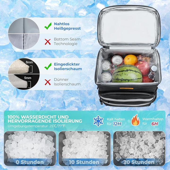 Produktbild Kiximay Faltbare Kühltasche für Picknick & Camping (30 l)