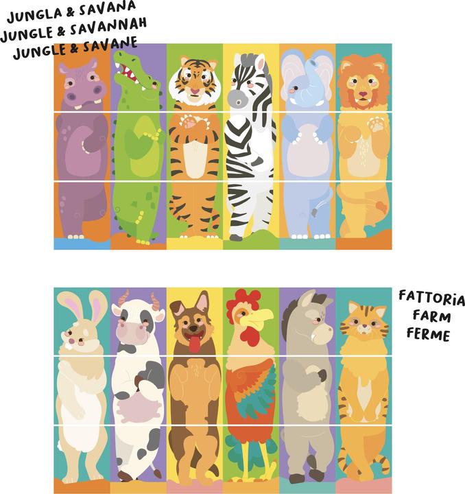 Immagine prodotto Quercetti Twist Puzzle Animali Tubo Mix and Match, 2582