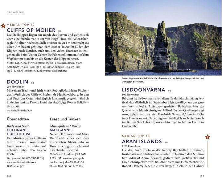 Image du produit MERIAN Reiseführer Irland mit Nordirland (Allemand, Christian Eder, Cornelia Lohs, 2021)