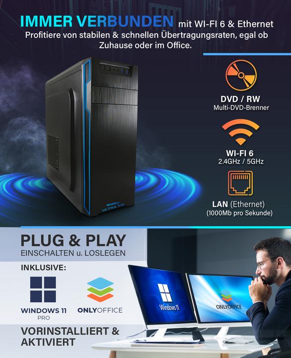 Produktbild Greed V2 Ultra - Office PC - Intel Core i7 (1000 GB, 16 GB, Intel Core i7-12700)