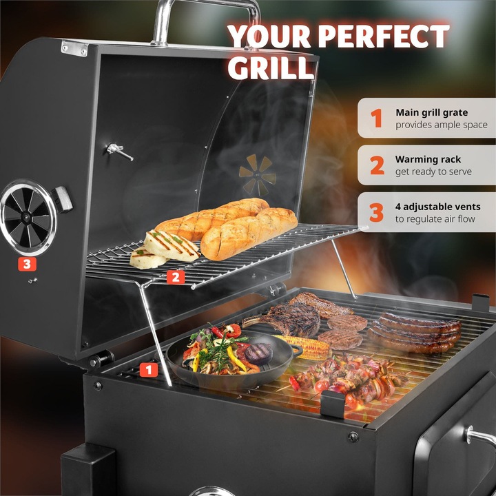 Produktbild tectake Holzkohlegrill (55 cm)