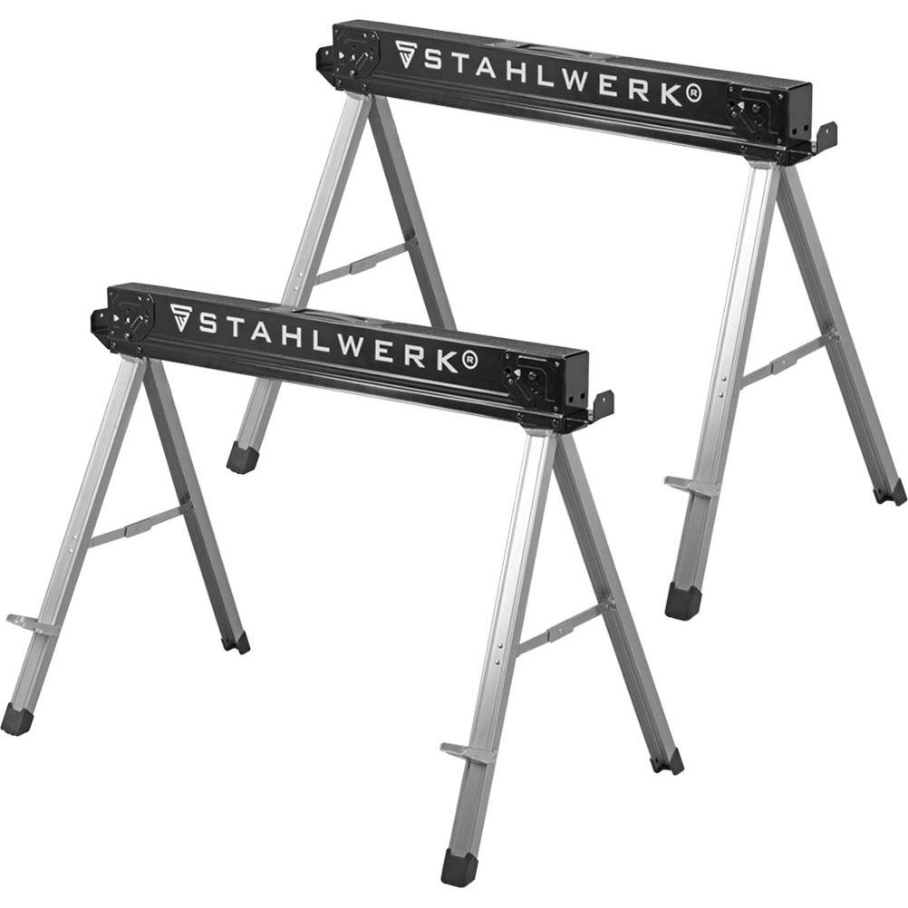 Stahlwerk, Werkbank + Arbeitsbock, Sägebock (105.50 cm, 60 cm)