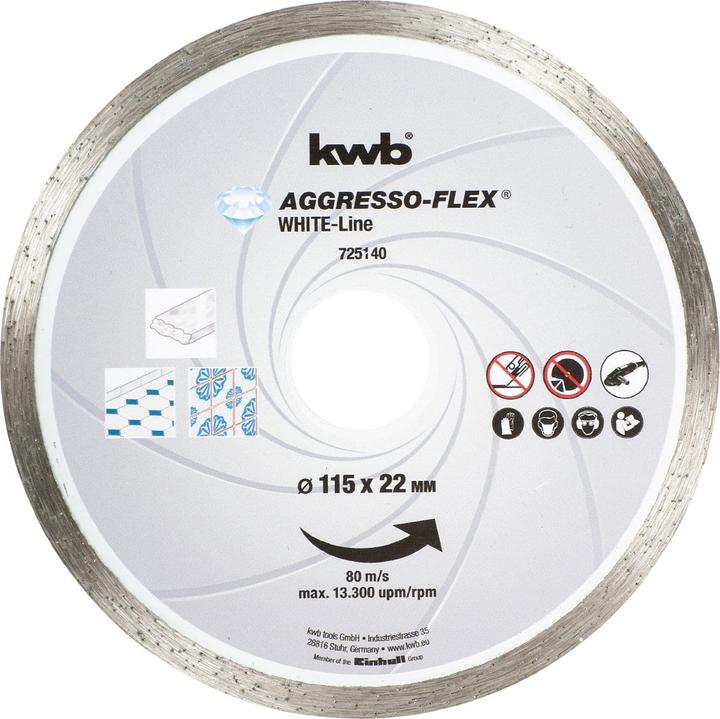 Immagine prodotto kwb Disco da taglio diamantato Whiteline 115