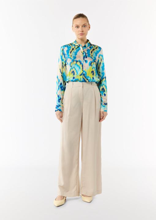 Immagine prodotto Comma Bluse Satinbluse mit Hemdkragen und All-over-Print (36)