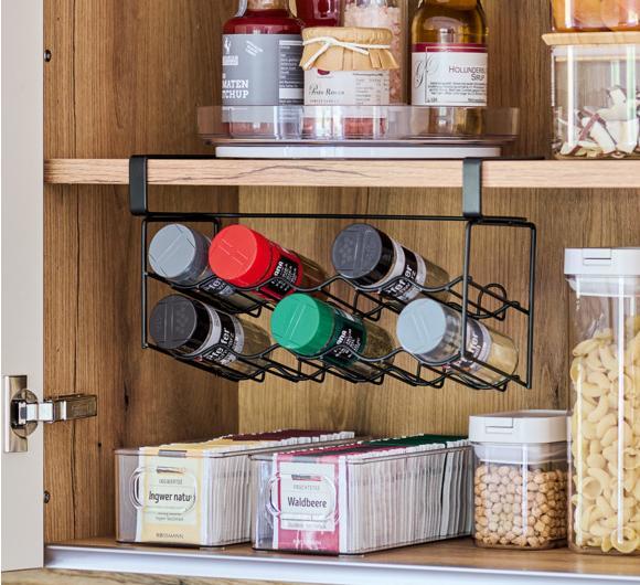 Productafbeelding Zeller Present Gewürzgläser-Regal Metall 30x11x17.5 cm