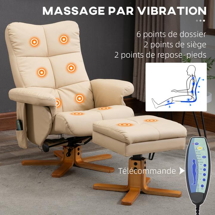Actual product image Homcom Massage chair with reclining function