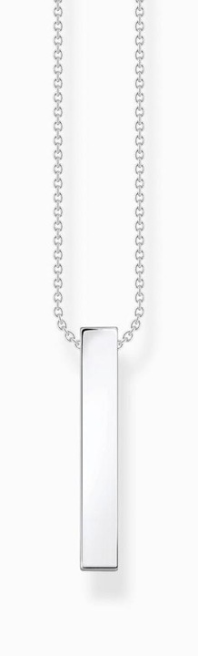 Produktbild Thomas Sabo Kette schwarze Steine silber (925er Silber, Rot, Vergoldet, 40 - 45 cm)