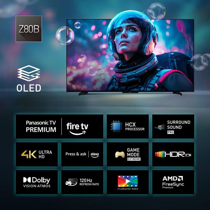 Produktbild Panasonic TV-55Z80BEZ (55", Z80B, OLED, 4K, 2025)