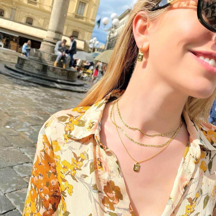 Immagine prodotto Candy Collana Tuli, argento 925, placcato oro (Placcato oro 18k, Argento 925, 42 - 45 cm)
