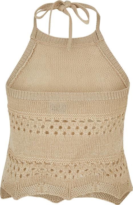 Produktbild Urban Classics Ladies Short Crochet Knit Neckholder Top (S)