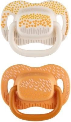 Canpol Beruhigender Schnuller, symmetrisch, Silikon, Berge gelb