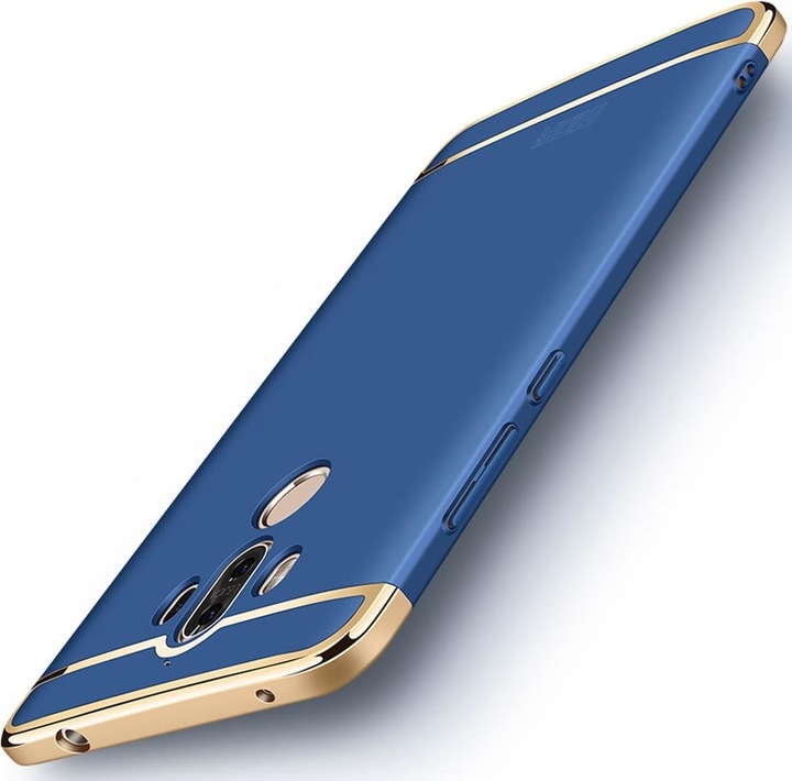 Actual product image König Design Mobile Cover Protective Case for Huawei Mate 9 Bumper 3 in 1 Cover Chrome Case Blue
