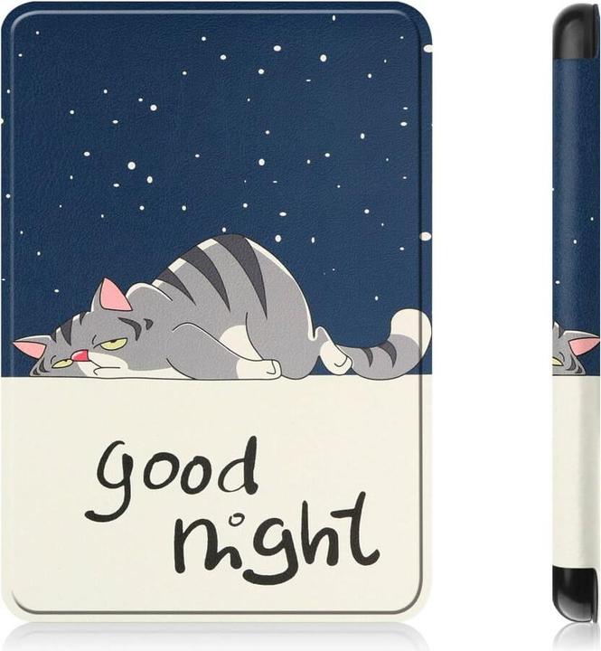 Productafbeelding Cover-Discount Kindle 2022 (6.0 / 11.Gen.) - Beschermhoes Goede Nacht Kat (Kindle)