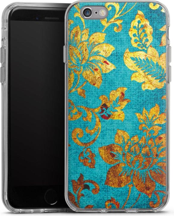 Produktbild DeinDesign Silikon Hülle für Apple iPhone 6s Handyhülle Case Smartphone Schutzhülle Blumen Ornamente Vintage (Apple iPhone 6s)