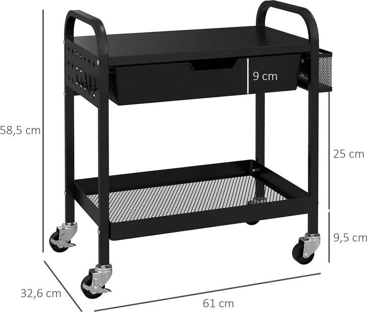 Produktbild Homcom Rollwagen mit Schublade