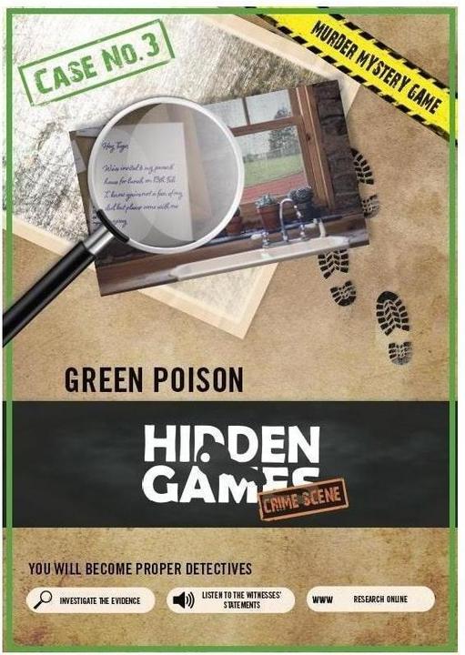 Hidden Games HIDENG03 - Crime Scene: Case 3 - Green Poison (GB) (English, 1 - 6 Players)