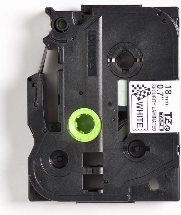 Actual product image Brother TZe-SE4 (1.80 cm, Black, White)
