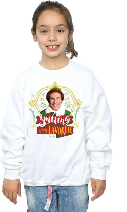 Actual product image Elf Girls Buddy Smiling Sweatshirt (128)