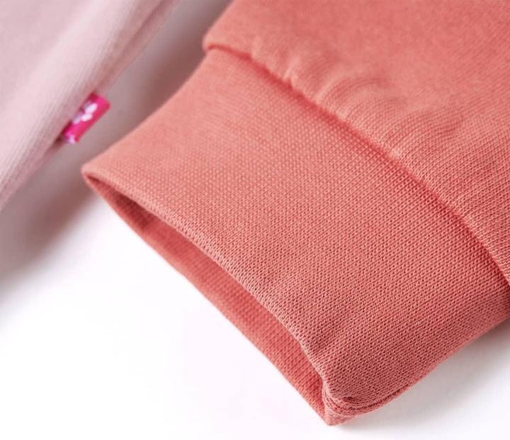 Immagine prodotto VidaXL Felpa da bambino con blocchi di colore Rosa 128,Materiale: 80 (128)