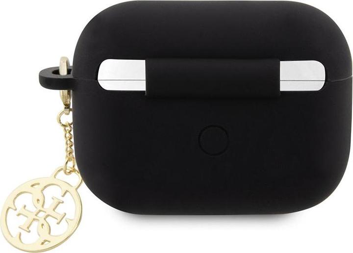 Actual product image Guess 4G Charms Silicone Case for Apple Airpods Pro 2 - black (Headphone sleeve)