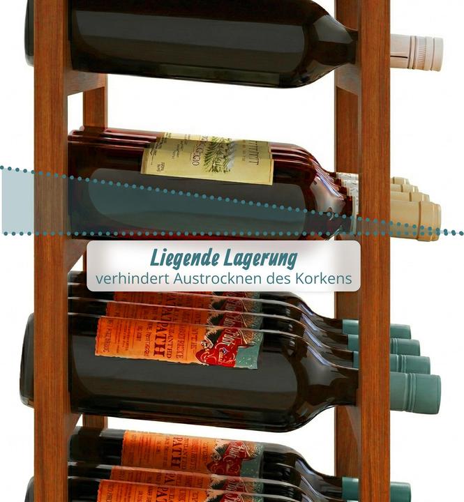 Actual product image Relaxdays winerack (28 bottles, 47 x 26 x 94 cm)