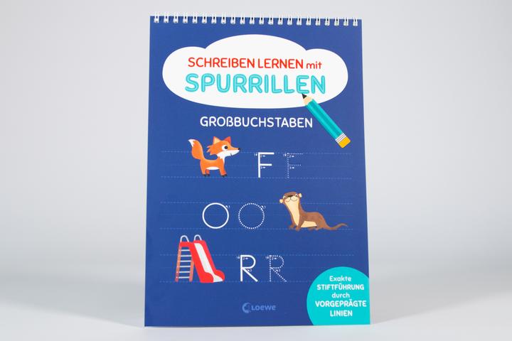 Immagine prodotto Loewe Schreiben lernen mit Spurrillen - Grossbuchstaben (Tedesco, Apprendimento e puzzle Loewe, Carmen Eisendle, 2024)