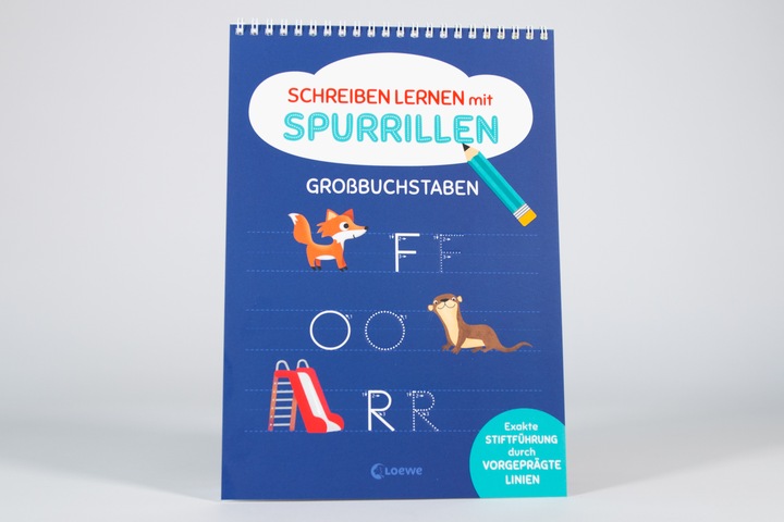 Produktbild Loewe Schreiben lernen mit Spurrillen - Grossbuchstaben (Deutsch, Carmen Eisendle, Loewe Lernen und Rätseln, 2024)