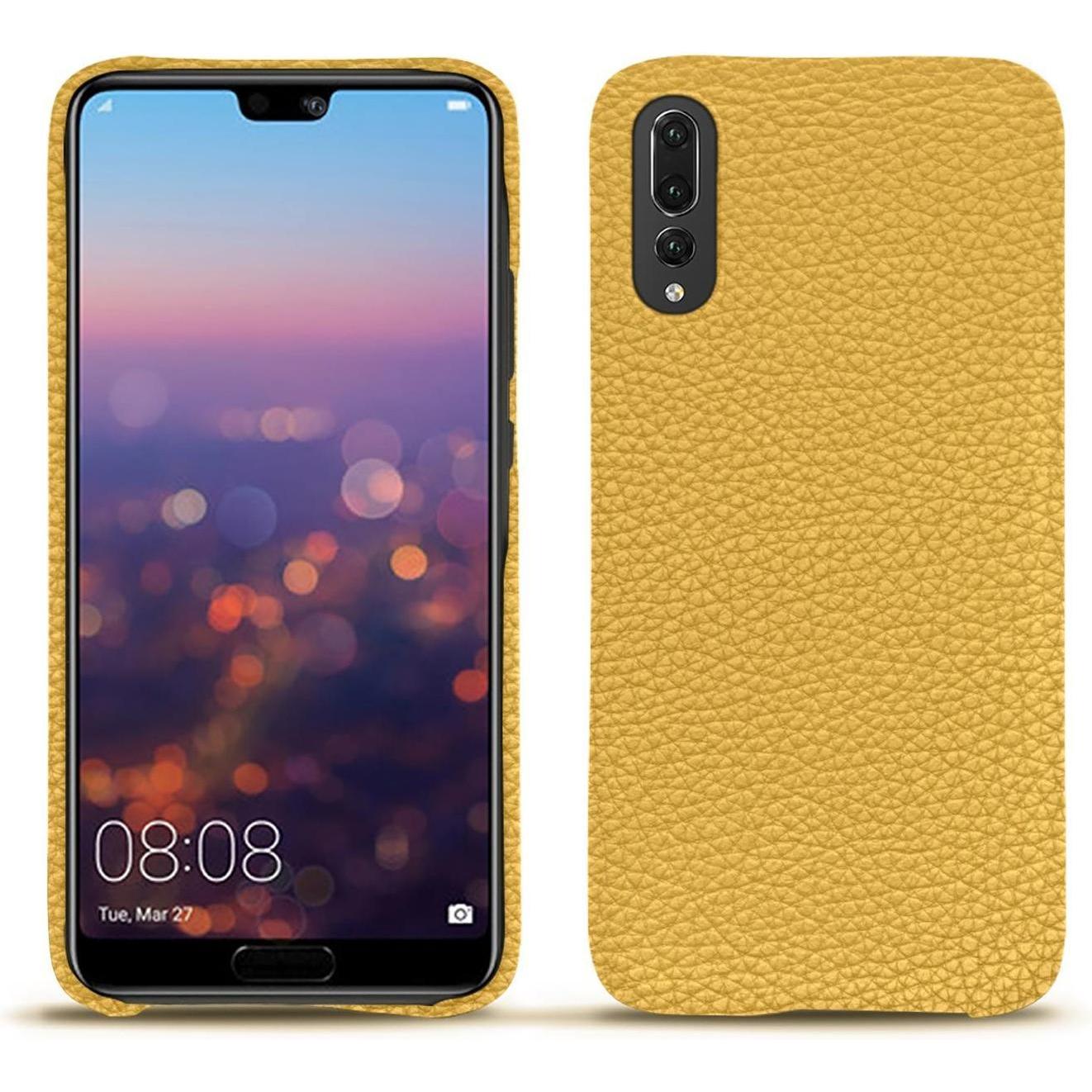 Noreve Lederschutzhülle (Huawei P20 Pro), Smartphone Hülle, Orange