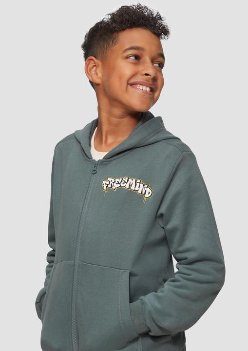 Produktbild s.Oliver Sweatshirt Jacke Sweatjacke mit Print-Detail (134, 140)