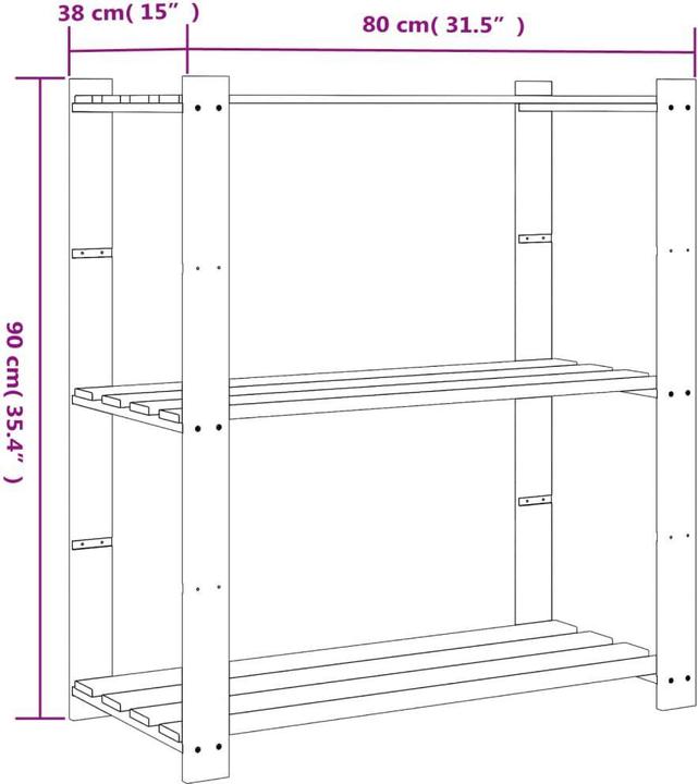 Produktbild vidaXL Lagerregal