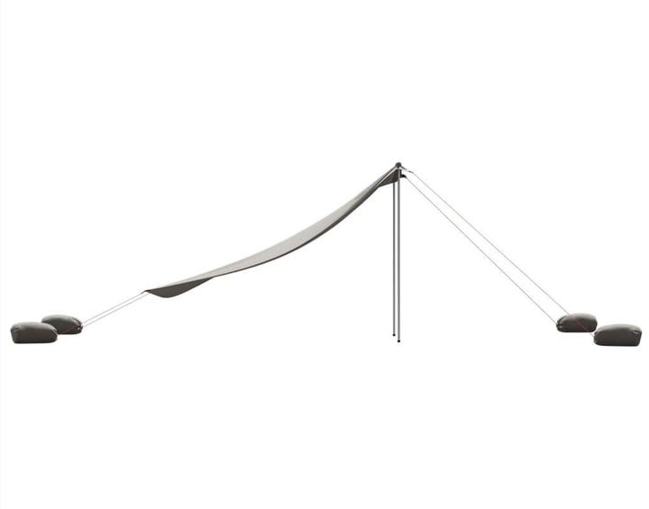Produktbild VidaXL Strand-Schattenzelt mit Sandsäcken 304 x 300 cm (Strandzelt + Strandmuschel, 0.18 kg, 8 Personen)