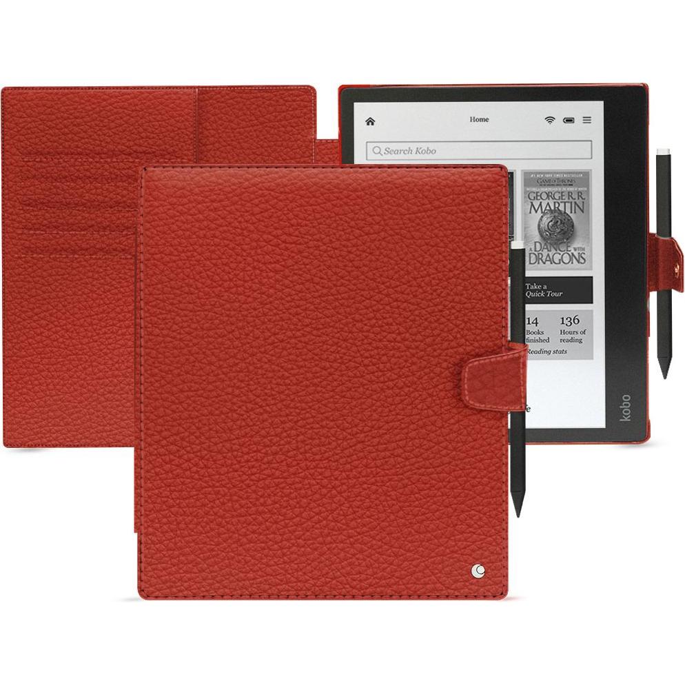 Noreve Lederschutzhülle Kobo Elipsa 2E, eReader Zubehör, Orange