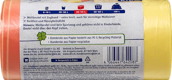 Immagine prodotto dm Profissimo Fodere per cestini (22 x, 35 l)
