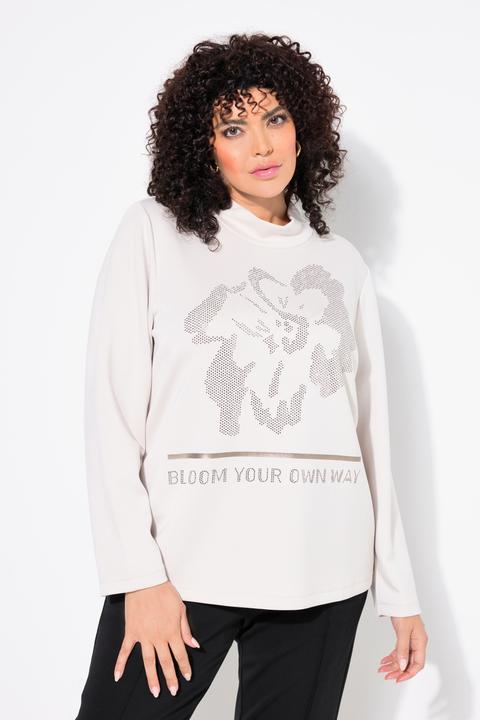Produktbild Ulla Popken Sweatshirt, Blüte, Stehkragen, Langarm, Modalmix (62)