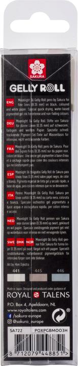 Image du produit Sakura Gel-Tintenroller Gelly Roll Moonlight 06 "Urban" (Gris, Marron, Noir, 3x)