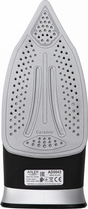 Produktbild Adler Dampfbügeleisen | AD 5043 | Dampfbügeleisen | 2800 W | Fassungsvermögen des Wassertanks 300 ml | (2800 W)