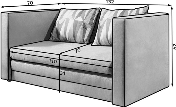 Actual product image ELTAP Neva (2 person sofa, Sofa bed)