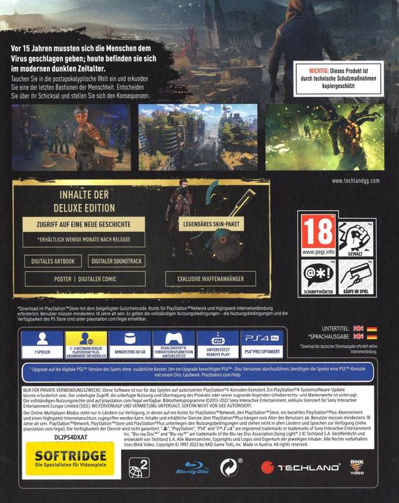 Produktbild Techland Dying Light 2 Stay Human - Deluxe Edition (PS4, PS5, FR, DE)