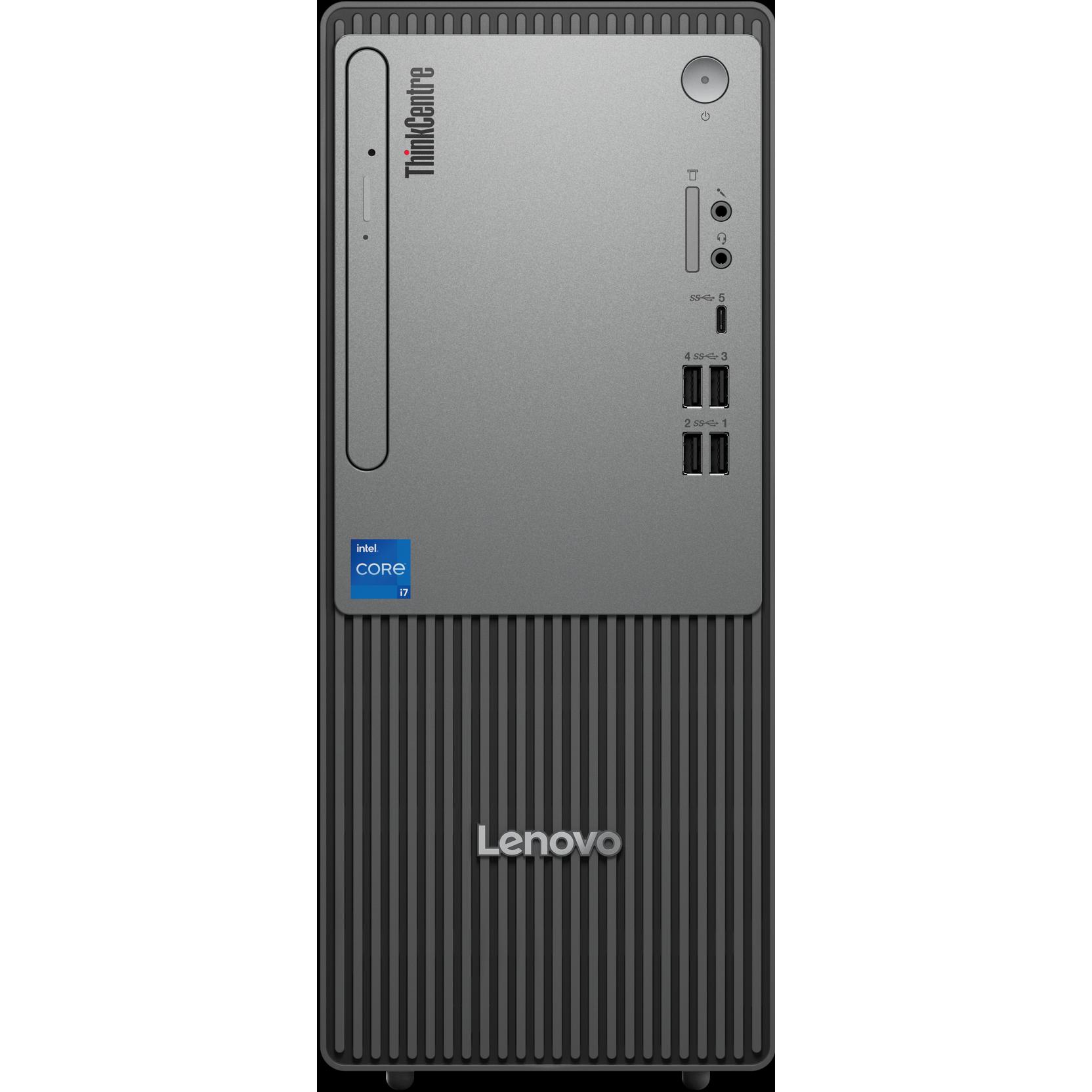 Lenovo ThinkCentre neo 50t Gen 5 (Intel Core i5-13400, 16 GB, 512 GB, UHD Graphics 730), PC, Schwarz