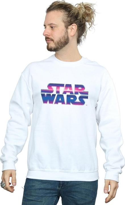 Actual product image Star Wars Mens Neon Logo Sweatshirt (M)