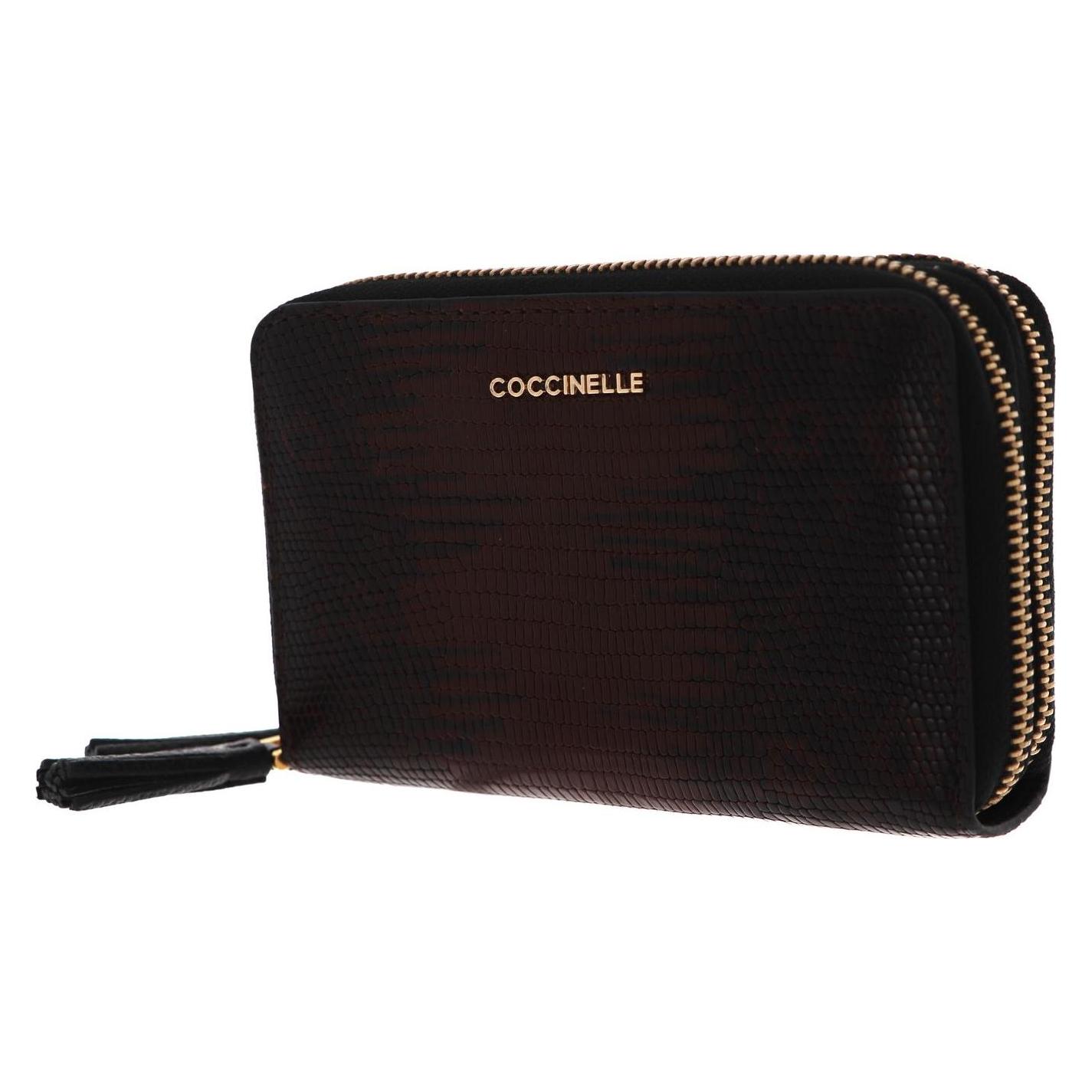 Coccinelle, Damen, Portemonnaie, Tassel Tejus Zip Around Wallet, Braun