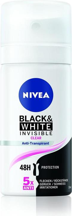 Produktbild NIVEA Black & White Invisible Clear Spray mini (Spray, 35 ml)